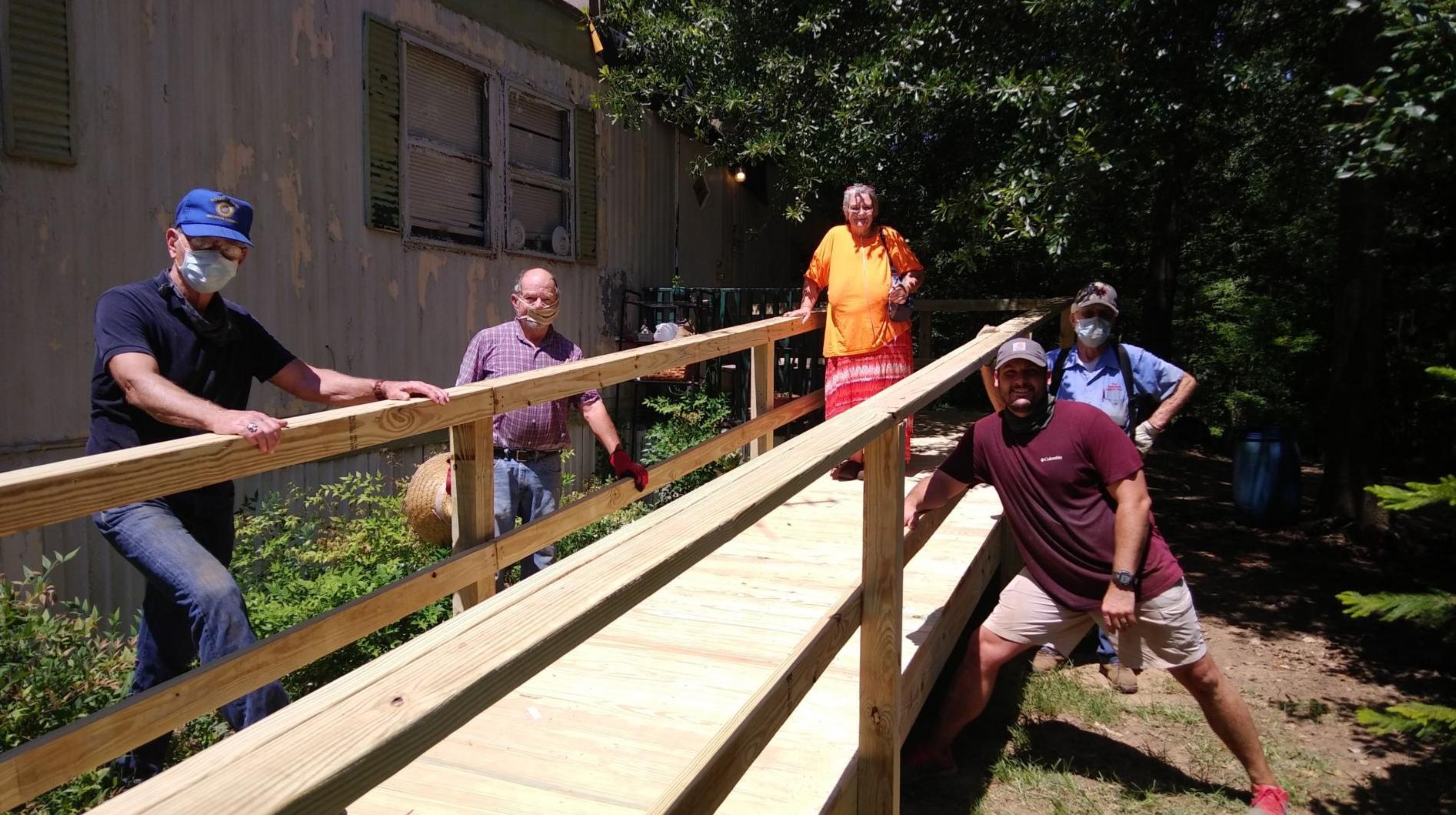 Rotary constructs ramp for Henryetta Bishop